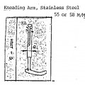 Kneading Arm 'G' Assy SS 55M/M Kneading Arm 'G' Assy SS 55M/M